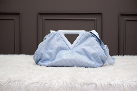 PRE-OWNED BOTTEGA VENETA THE POINT TRIANGLE BLUE