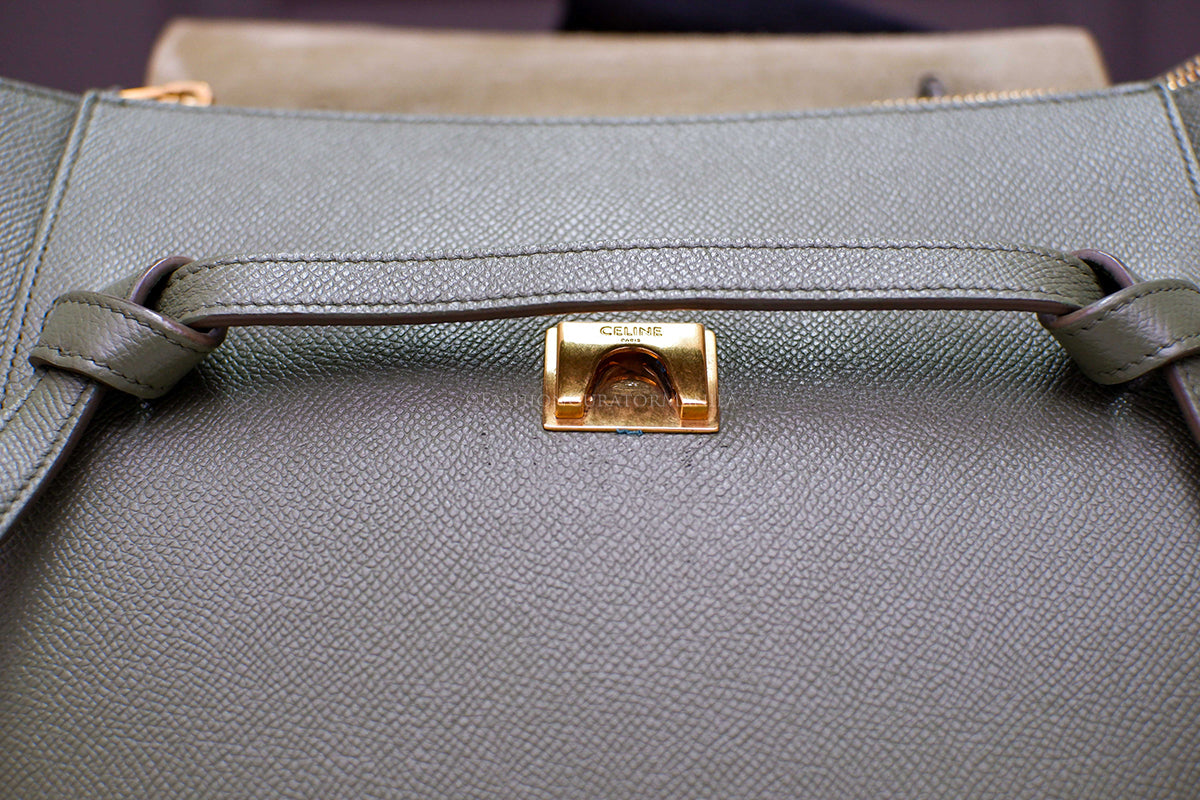 PRE-OWNED CELINE MICRO BELT BAG ARMY GREEN