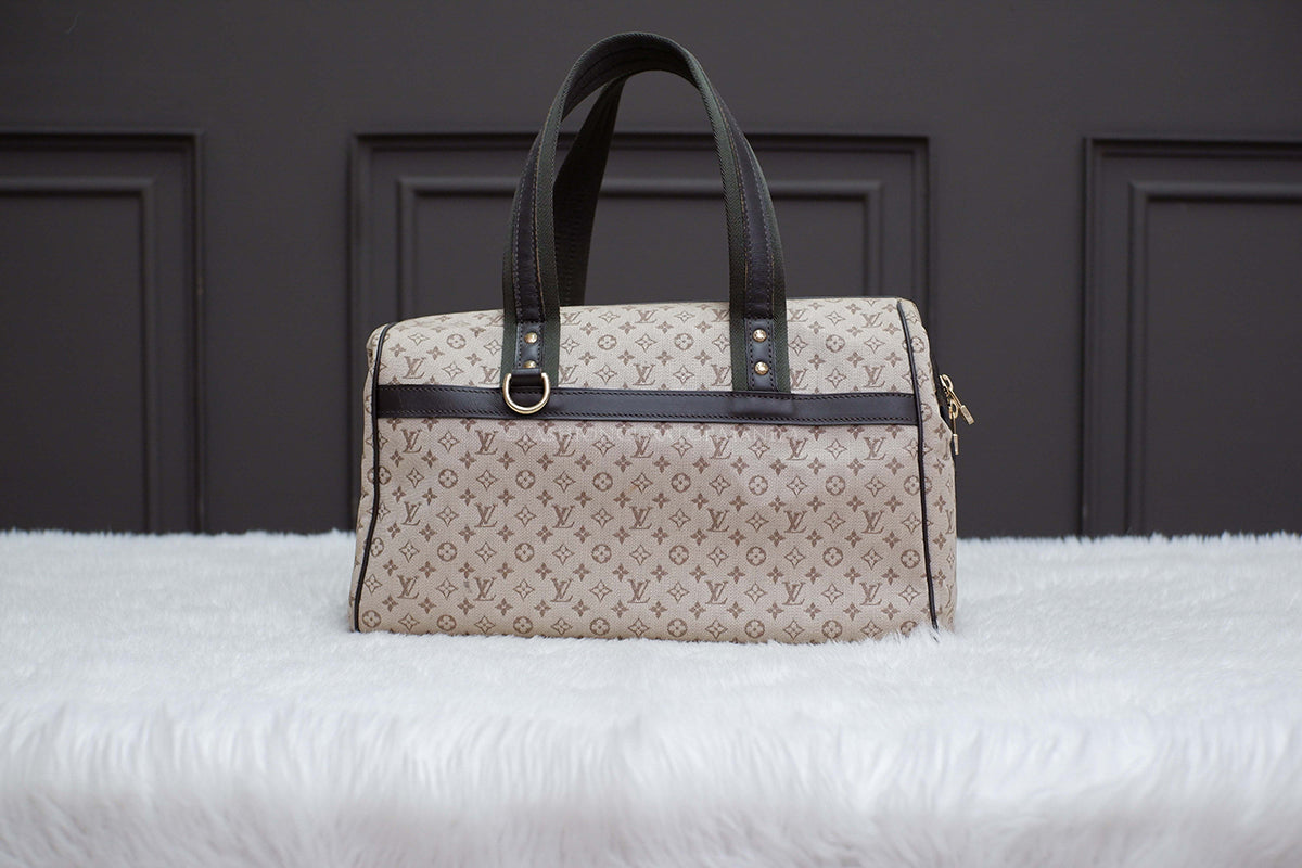 PRE-OWNED LOUIS VUITTON JOSEPHINE MONOGRAM CANVAS GREY NAVY