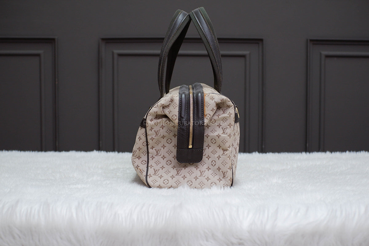 PRE-OWNED LOUIS VUITTON JOSEPHINE MONOGRAM CANVAS GREY NAVY