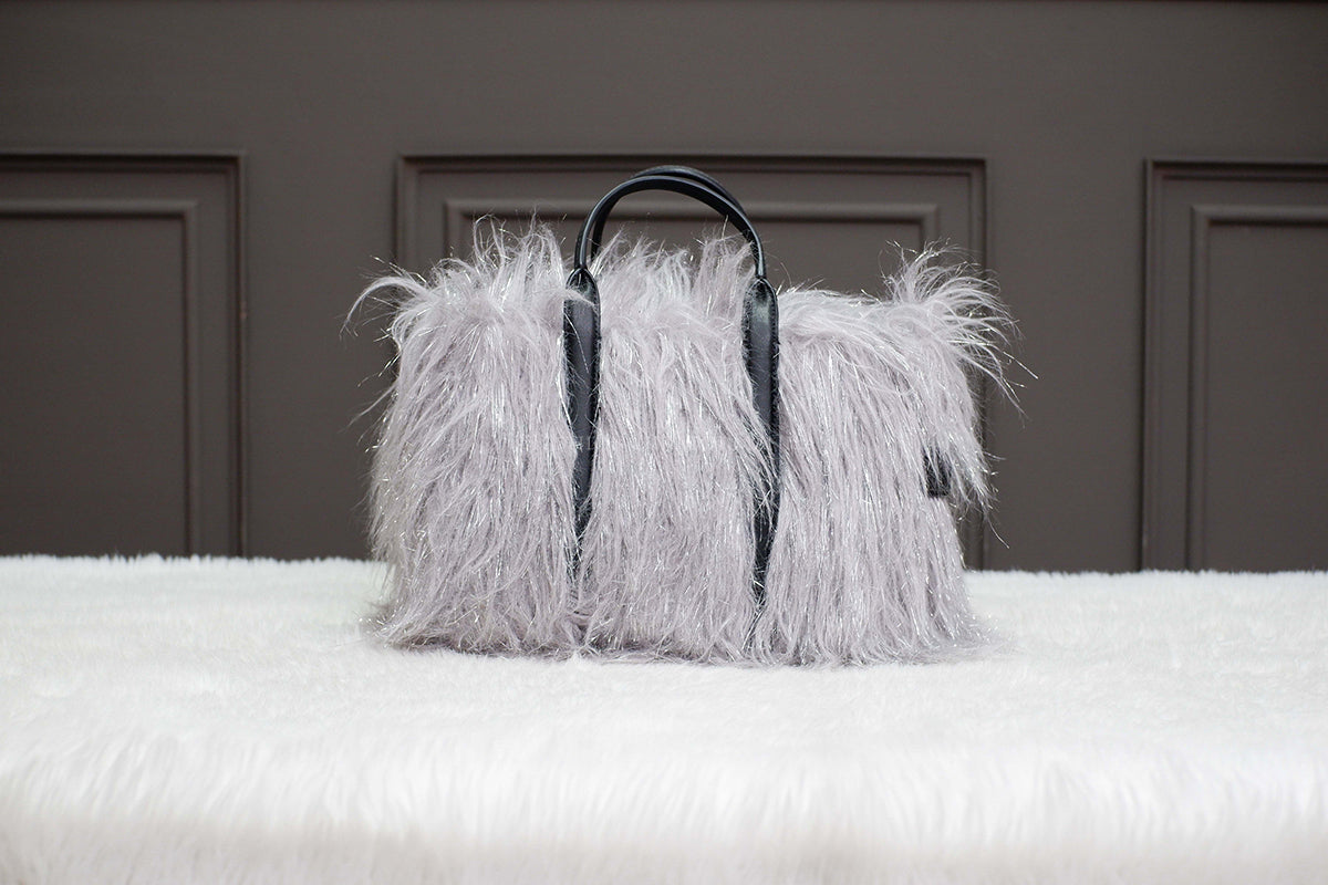 UNUSED MARC JACOBS THE CREATURE TOTE BAG SILVER