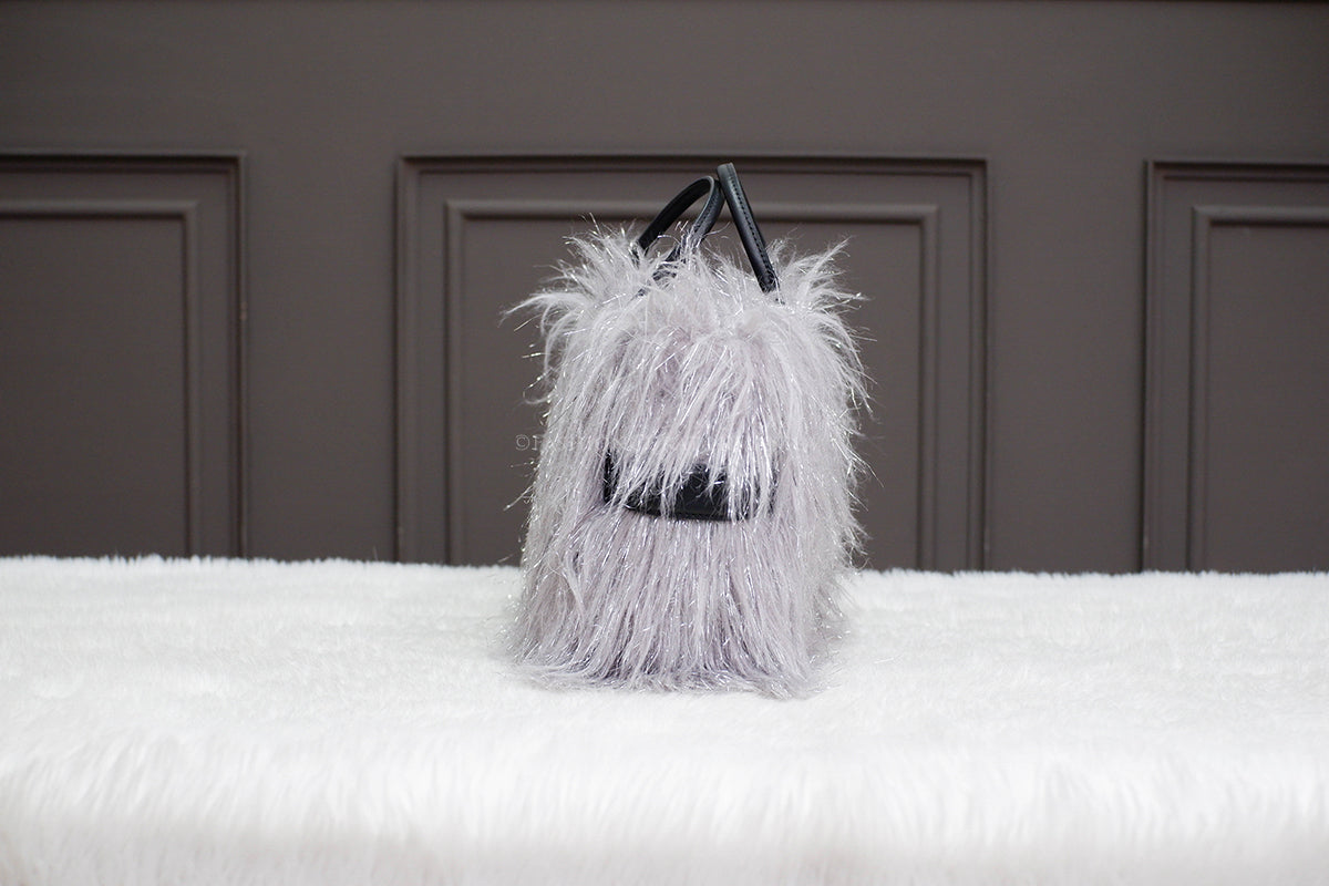 UNUSED MARC JACOBS THE CREATURE TOTE BAG SILVER