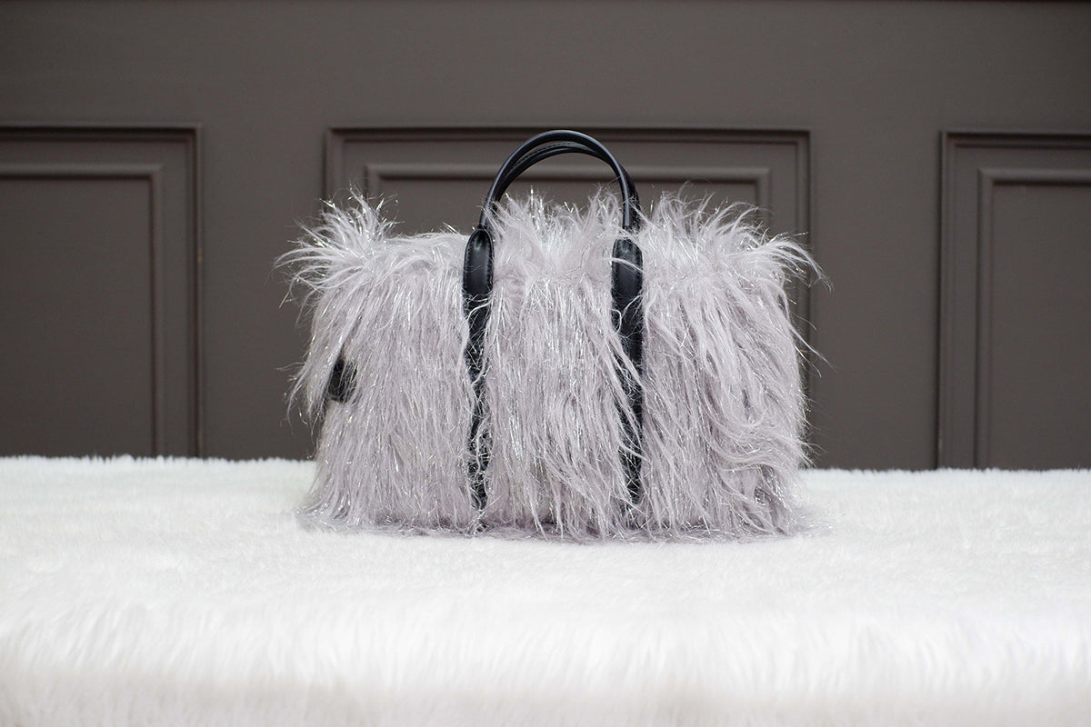 UNUSED MARC JACOBS THE CREATURE TOTE BAG SILVER