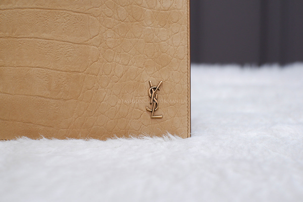 UNUSED YSL CLUTCH BEIGE
