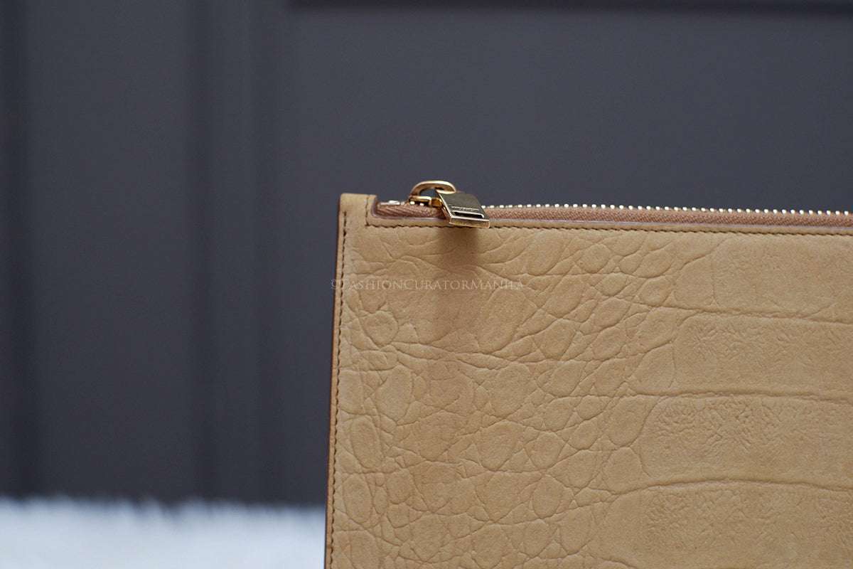 UNUSED YSL CLUTCH BEIGE