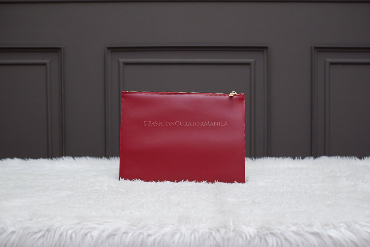 UNUSED YSL CLUTCH RED
