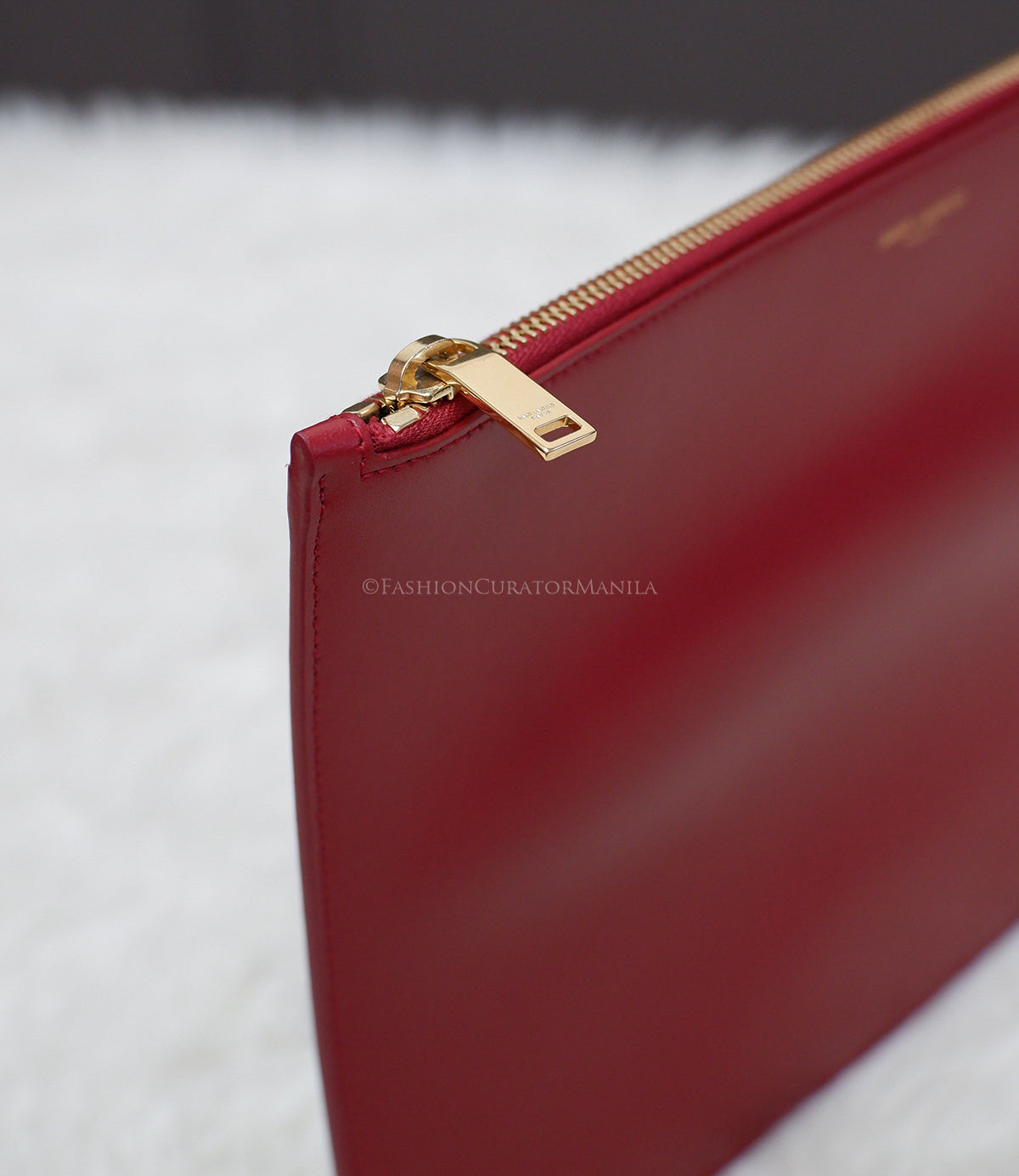UNUSED YSL CLUTCH RED